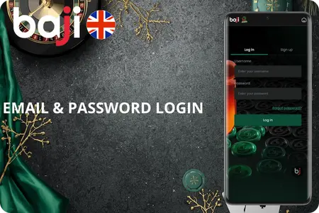 Secure bj baji login with email credentials