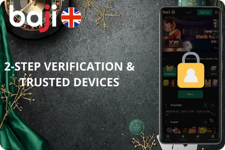 Enable baji live login two step security